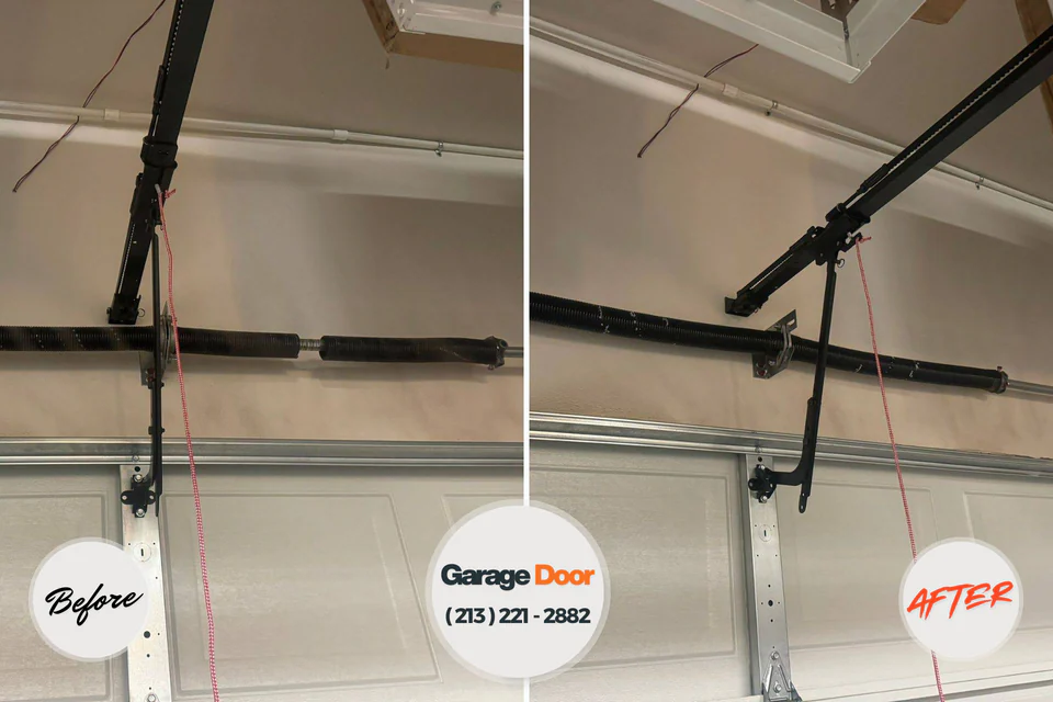 Before and after: garage door repair West Liberty, WV